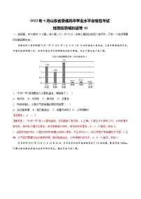 2022年6月山东省普通高中学业水平合格性考试地理仿真模拟试卷01（解析版）