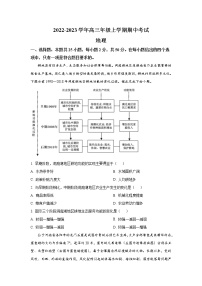 河南省安阳市2023届高三地理上学期期中考试试卷（Word版附答案）