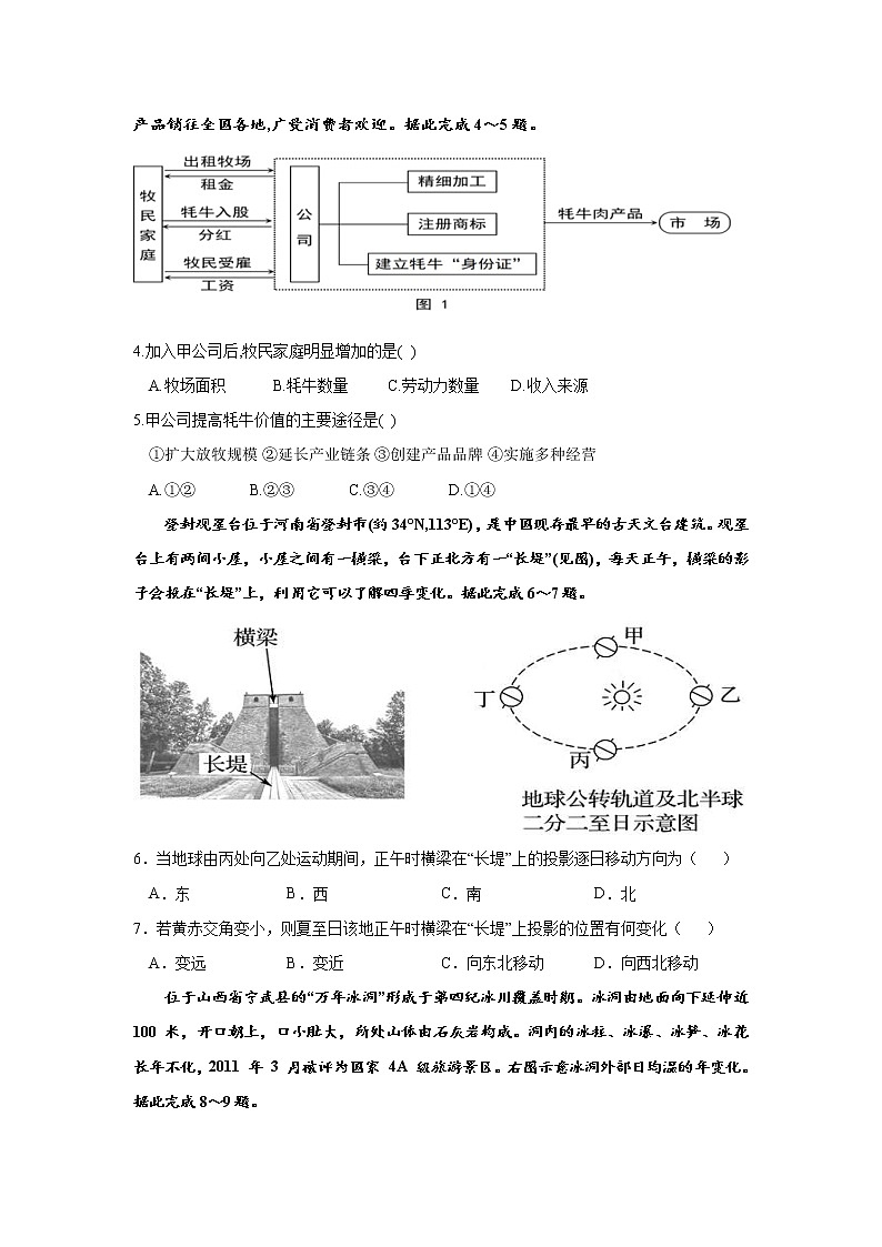 2022-2023学年湖北省应城市第一高级中学高二上学期10月月考地理试题（Word版）第2页