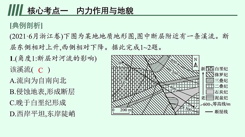 2023届高考地理二轮总复习专题4地质作用与地表形态课件05