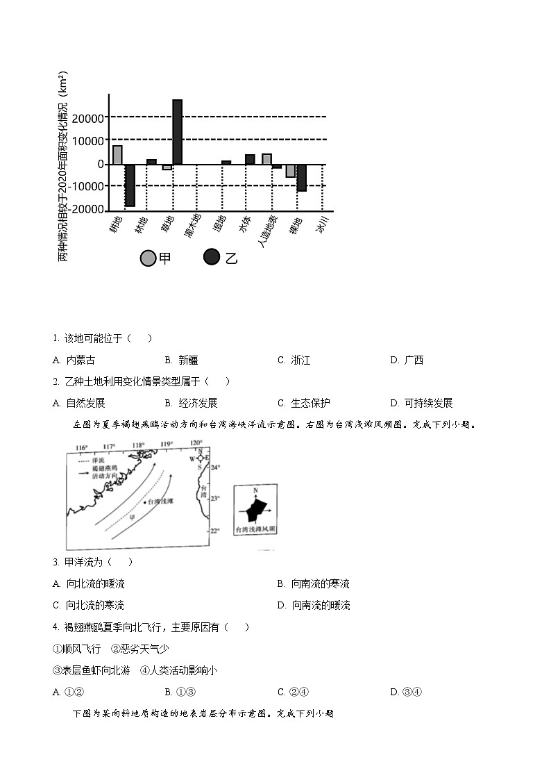 2022_2023学年浙江省浙里卷天下高三百校联考12月测试地理试题含答案02