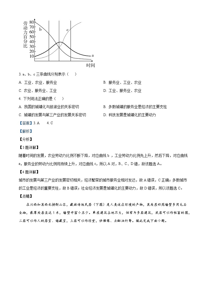 2021-2022学年天津市部分区高一下学期期末考试地理试题 word版02