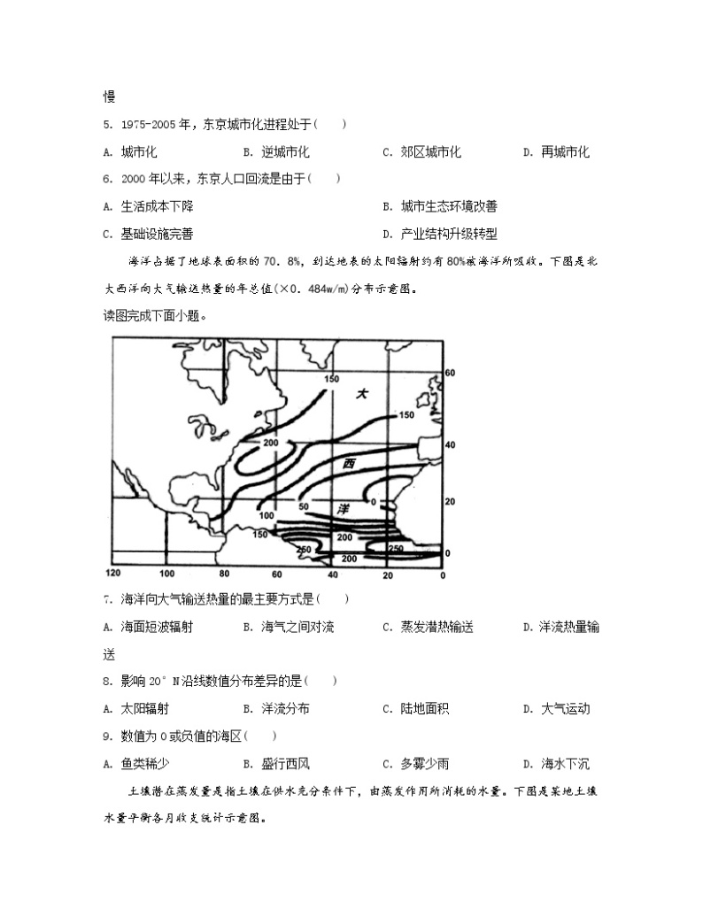 2022-2023学年广东省广州市高考地理【文综】专项突破模拟试题（一模二模）含解析02