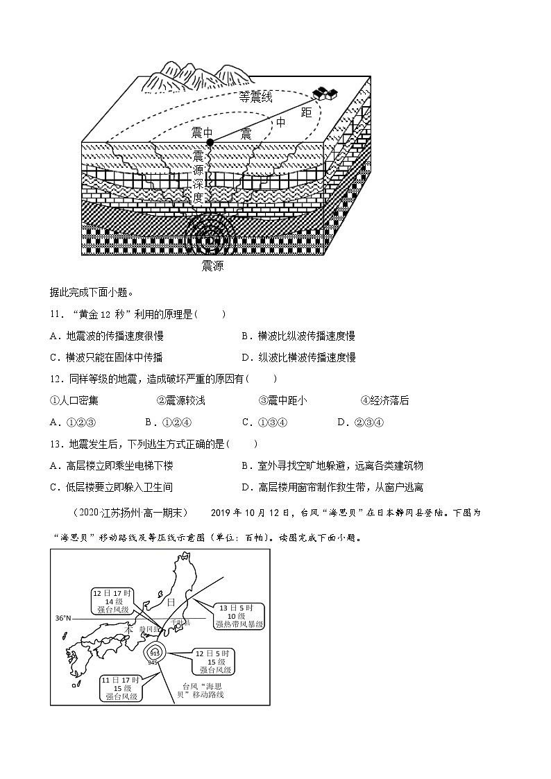 第06章 自然灾害（A卷基础篇）-2020-2021学年高一地理必修第一册同步单元AB卷（新教材人教版）03