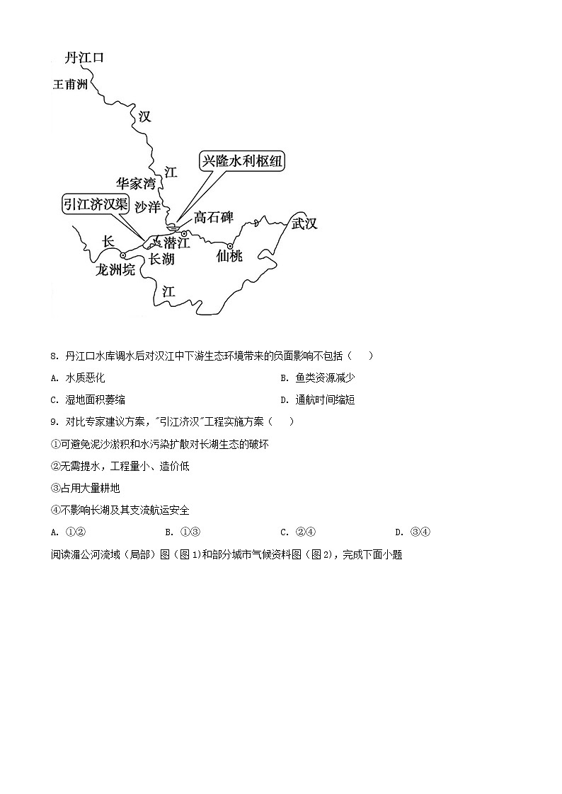 精品解析：辽宁省大连市普兰店区第二中学2020-2021学年高二下学期期中地理试题03