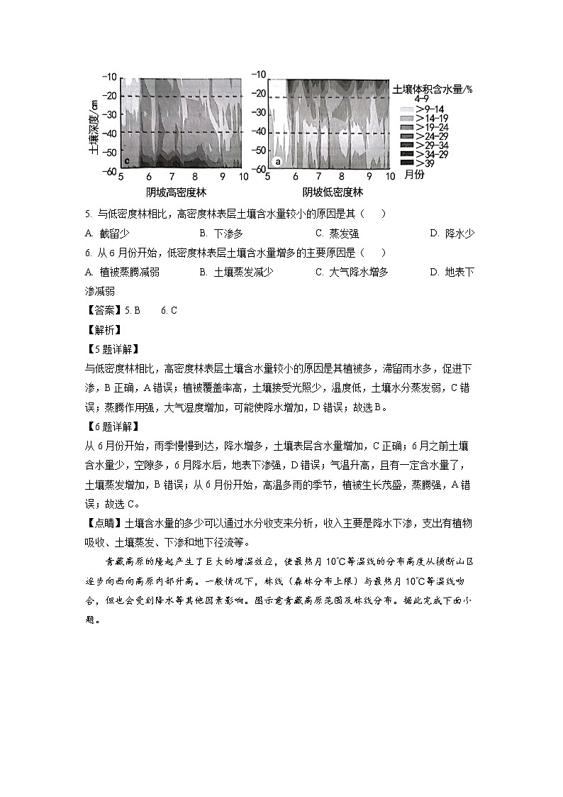 2023潍坊高三上学期1月期末考试地理试题含解析03