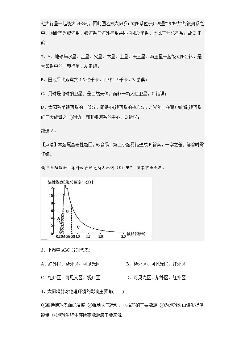 2022-2023学年黑龙江省哈尔滨市第一中学校高一上学期期中地理试卷含解析第2页