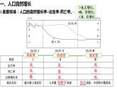 高中地理人教版必修第二册1.3人口增长与人口容量 课件+教案+练习含解析