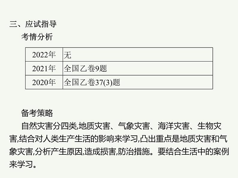 2023艺术类考生地理高考二轮专题复习　常见的自然灾害课件PPT第4页