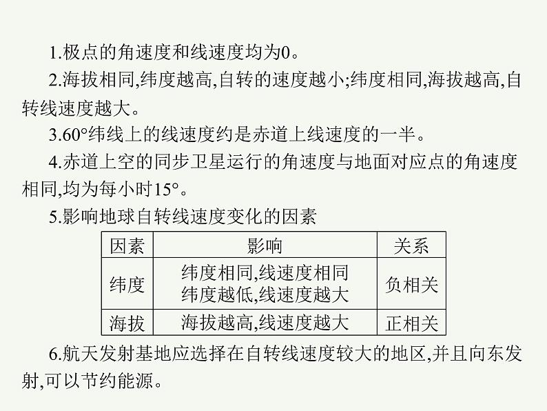 2023艺术类考生地理高考二轮专题复习　地球的自转及其意义课件PPT第6页