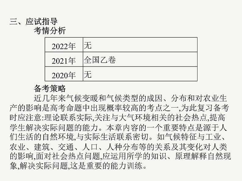 2023艺术类考生地理高考二轮专题复习　气压带风带及其对气候的影响课件PPT第4页