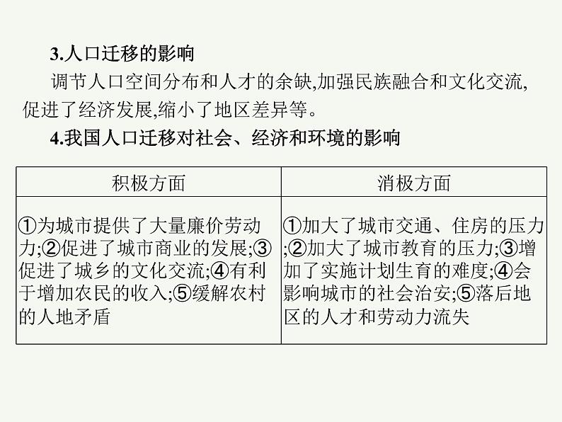 2023艺术类考生地理高考二轮专题复习　人口迁移课件PPT06