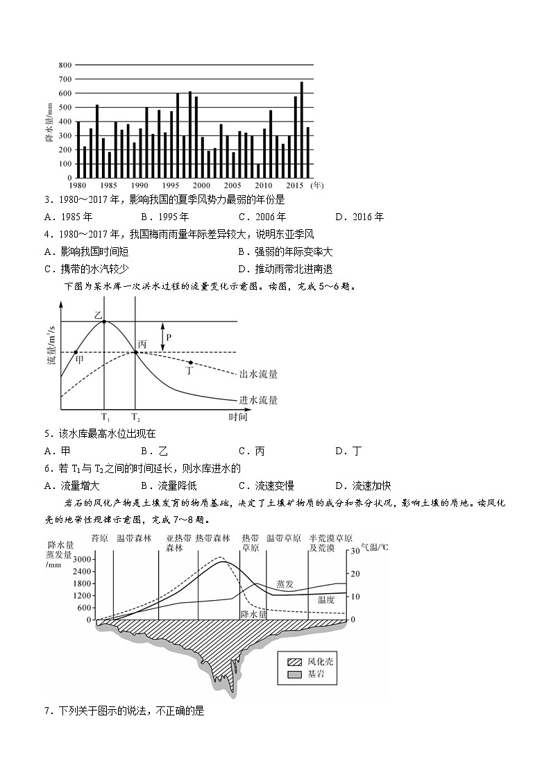 河北省峰峰第一中学2022-2023学年高三上学期期中地理试题第2页