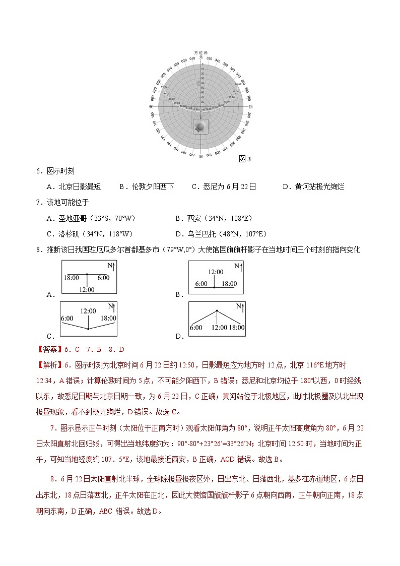 2023年高考第一次模拟考试卷：地理（福建B卷）（全解全析）第3页