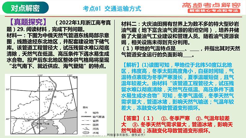 专题11+交通专题（课件）——【高考二轮复习】2023年高考地理全面复习汇编（浙江专用）05