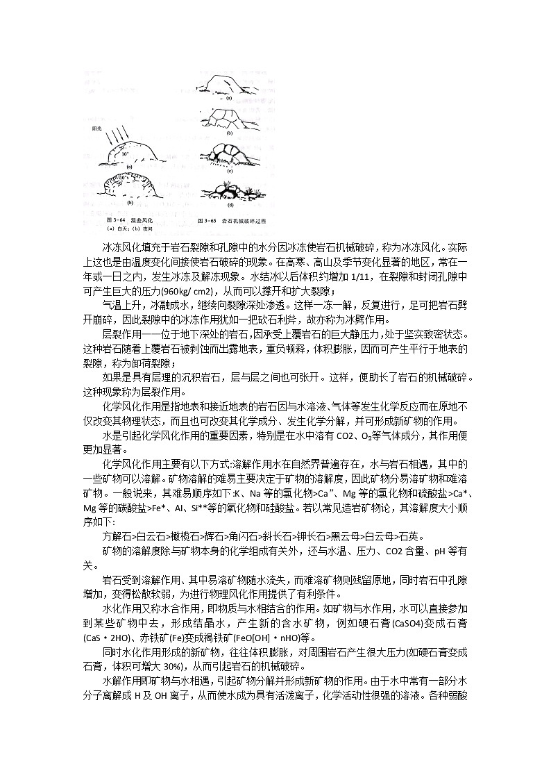 01 风化与剥蚀作用——沉积岩的形成过程-备战高考地理之探讨大学地理知识第2页