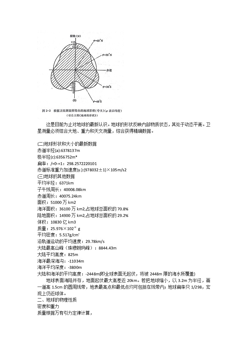 10 地球的形状、物理性质和地热资源-备战高考地理之探讨大学地理知识第2页