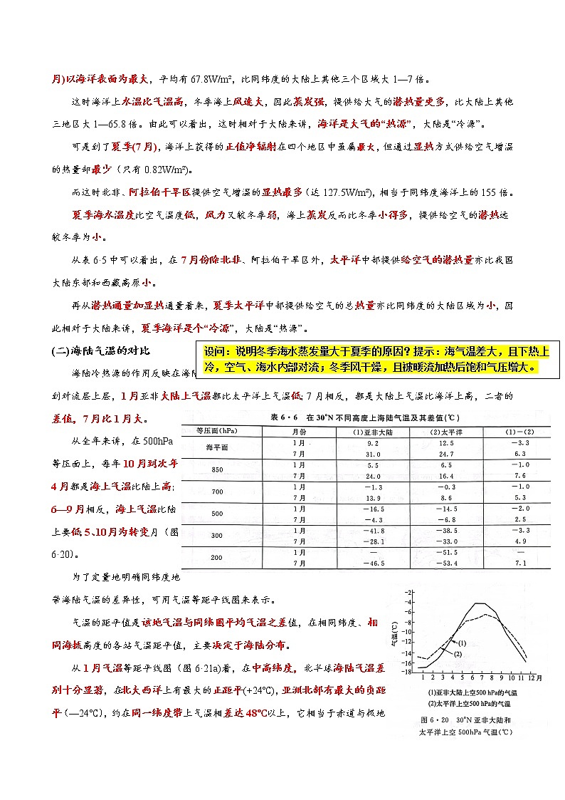 13 海陆分布和冰雪覆盖对气候的影响～结合相关高考真题-备战高考地理之探讨大学地理知识02