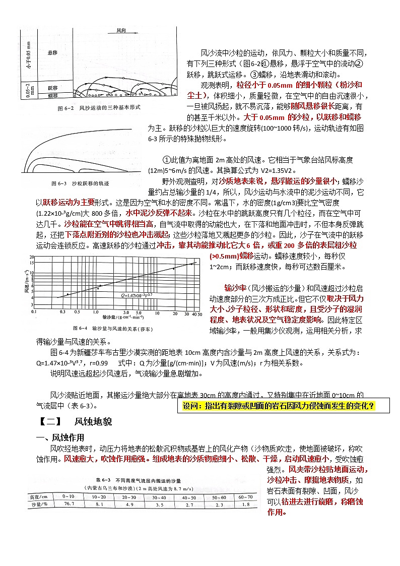 27 风蚀、风积、荒漠与黄土地貌～结合相关高考真题-备战高考地理之探讨大学地理知识02