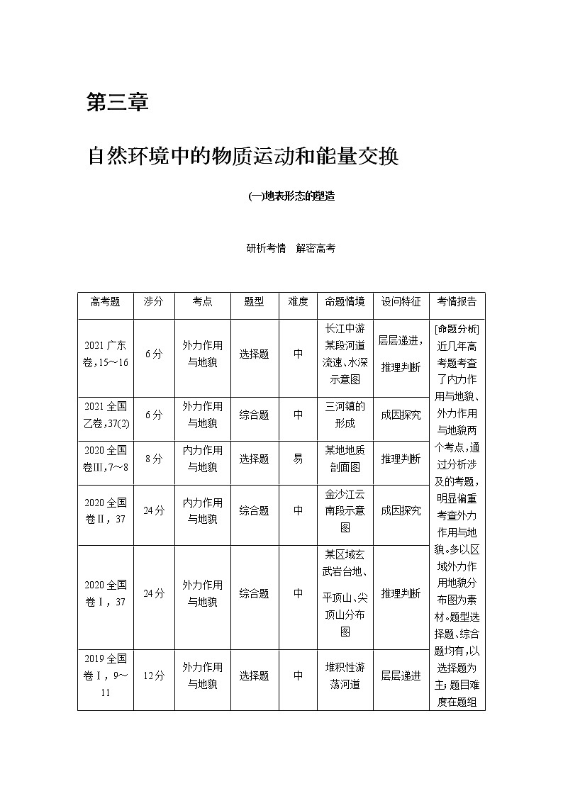 湘教版高考地理二轮复习第06讲地球的结构地壳的物质组成和物质循环学案第1页