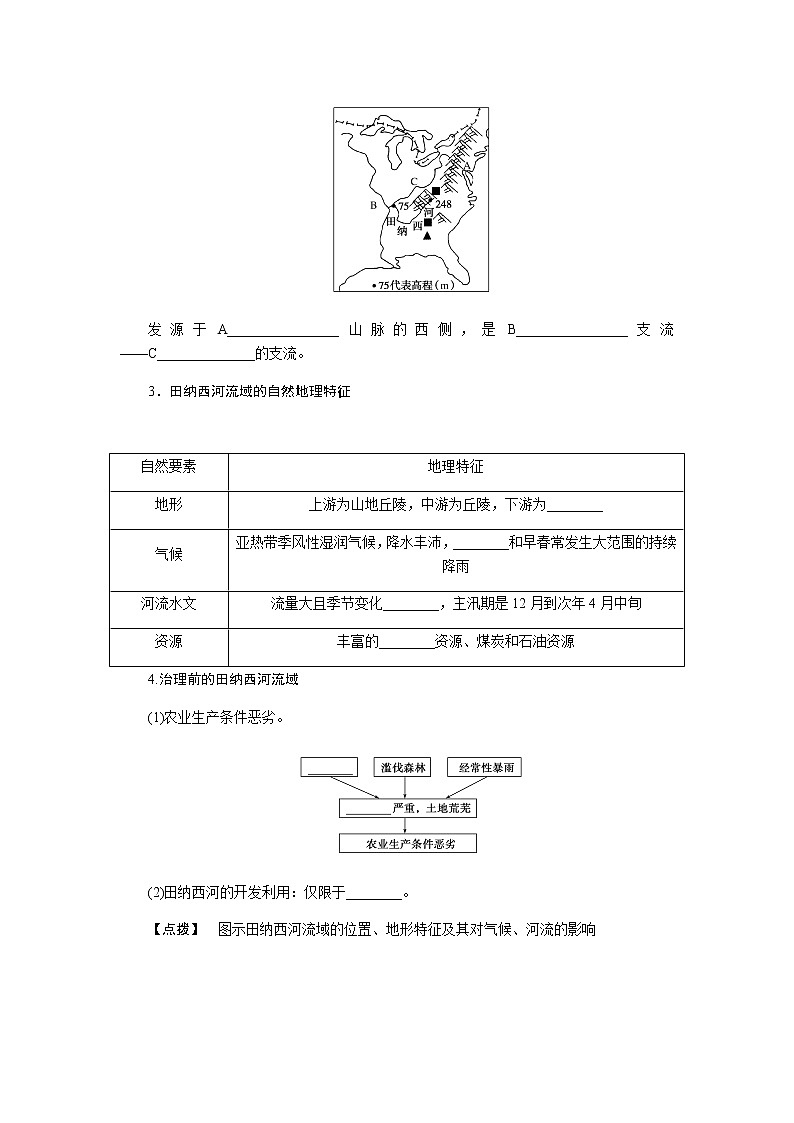 湘教版高考地理二轮复习第22讲流域综合治理与开发——以田纳西河流域为例学案第2页