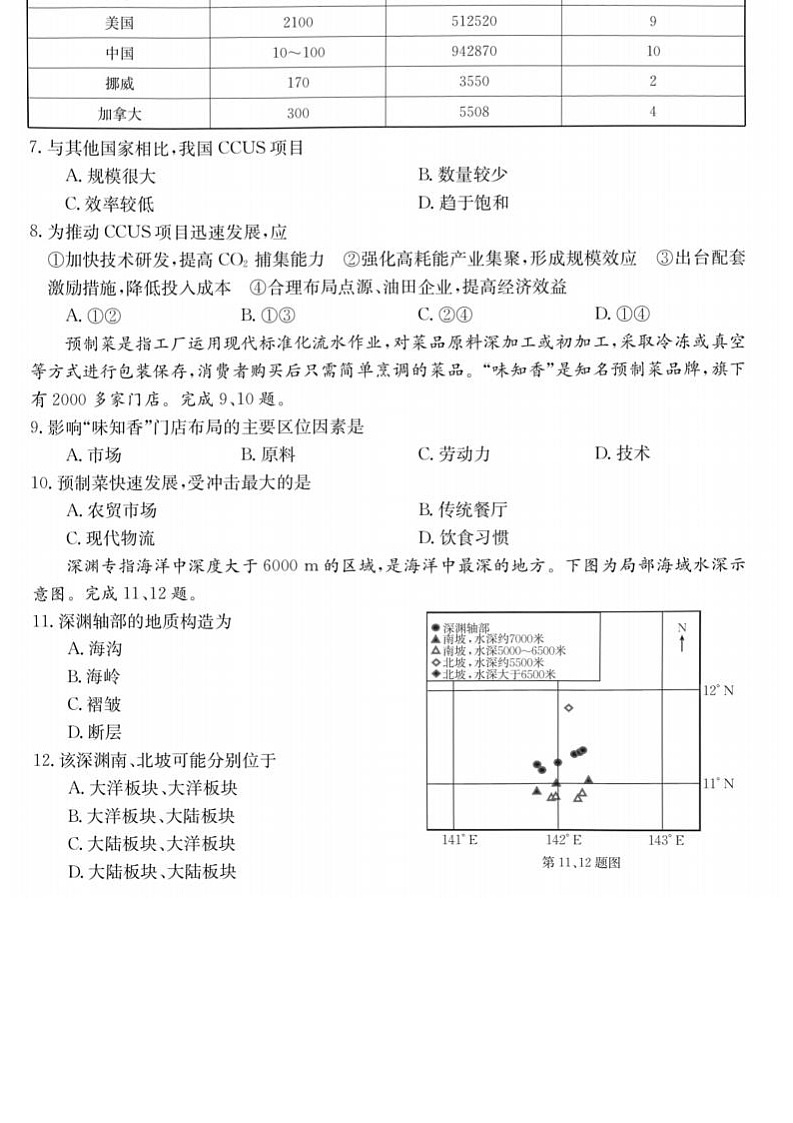2023浙江省浙里卷天下百校联考高三下学期3月测试（二模）地理图片版含解析02