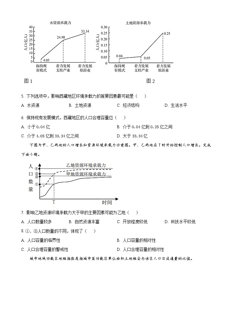 重庆市万州纯阳中学2022-2023学年高一下学期2月月考地理试题（A卷）无答案第2页