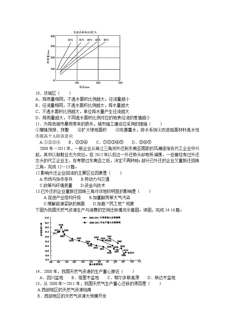 黑龙江省X市XX中学2018-2019学年度上学期高二期末考试《地理》试卷03