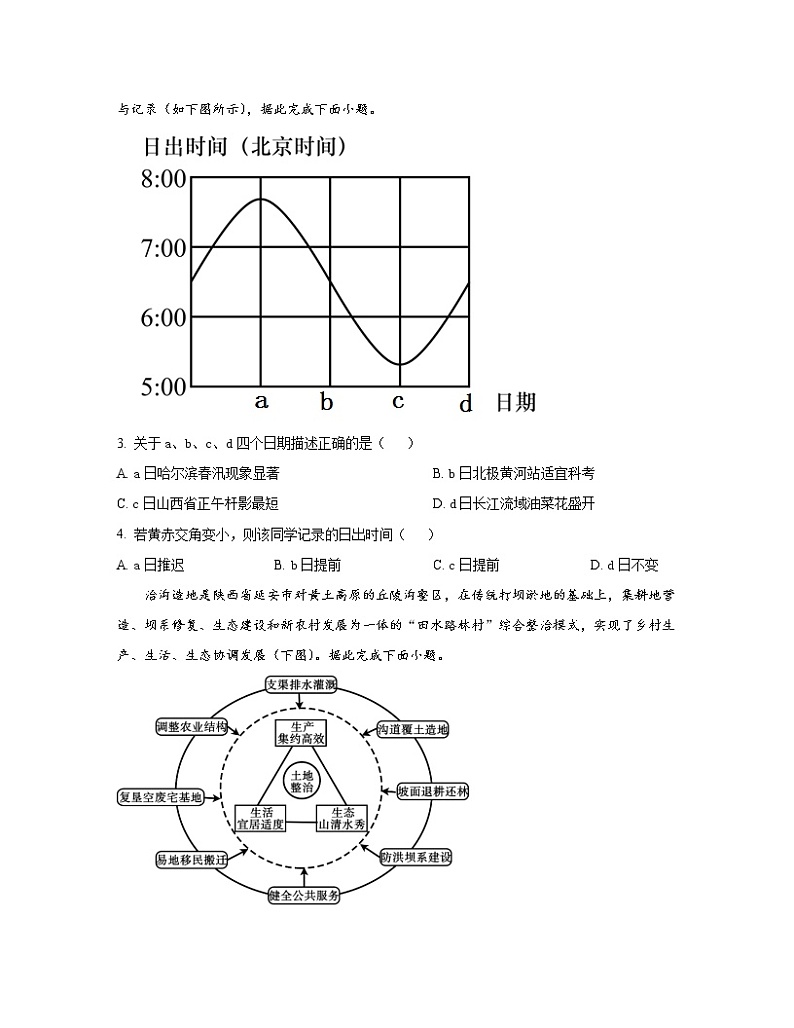 河南省鄢陵县2023届高二上册地理期末专项突破模拟试卷（含解析）第2页