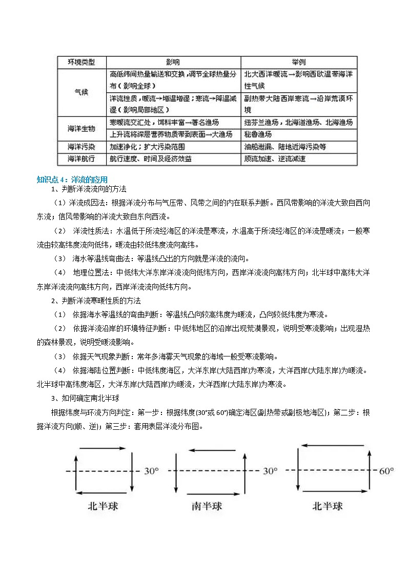 第3-4题：洋流-备战1月高考地理真题面对面押题精讲练（浙江专用）（解析版）第3页