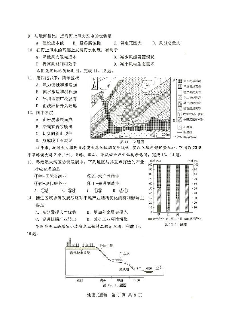 浙江省温州市普通高中2023届高三二模地理试题03