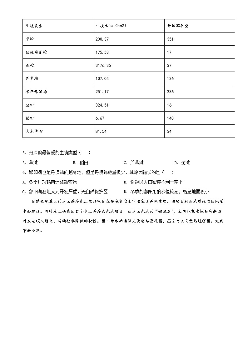 浙江省金丽衢十二校联考2021-2022学年高三下学期5月考试地理试题无答案第2页