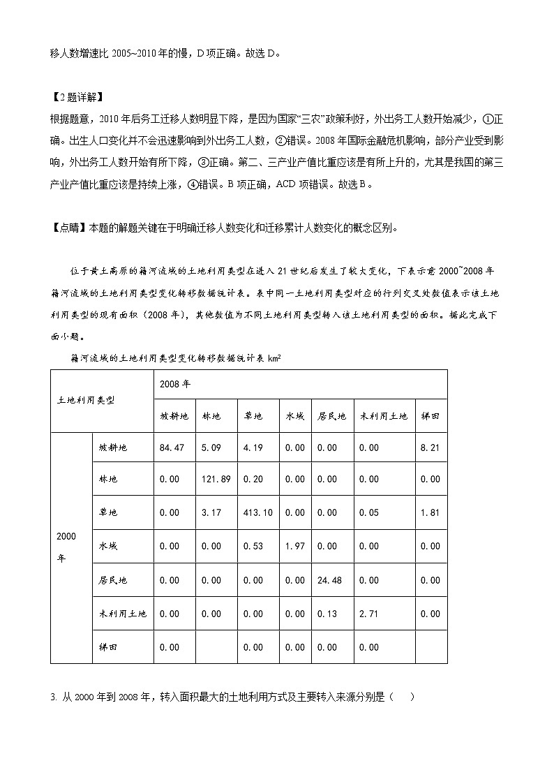 2023长沙长郡中学高二下学期第一次月考地理试题含解析02