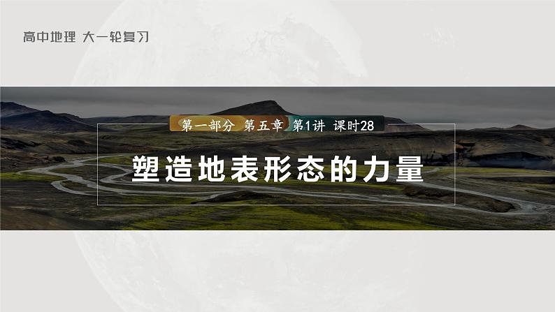 新人教版高考地理一轮复习课件  第1部分 第5章 第1讲 课时28　塑造地表形态的力量03