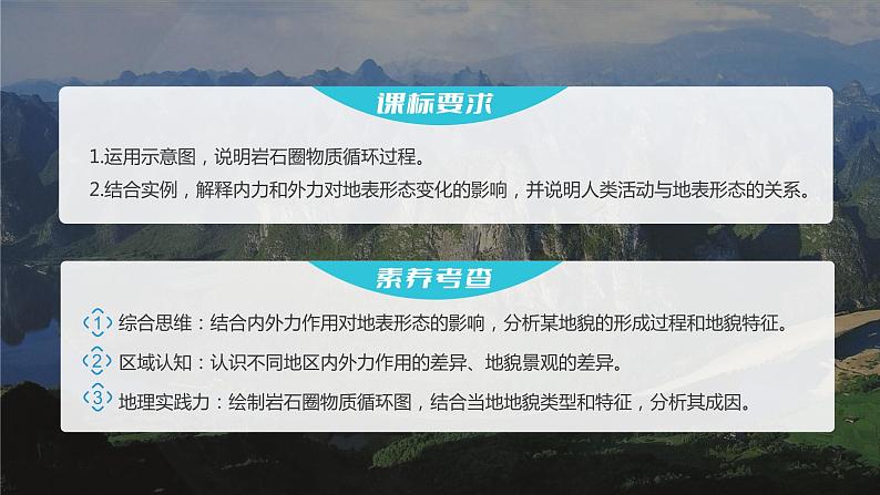 新人教版高考地理一轮复习课件  第1部分 第5章 第1讲 课时28　塑造地表形态的力量04