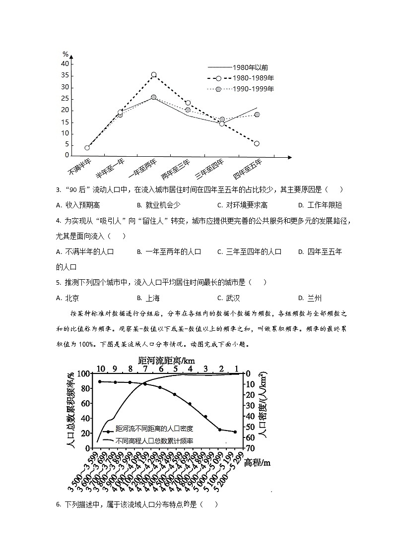 2023济宁微山县二中高一3月月考地理试题含解析02