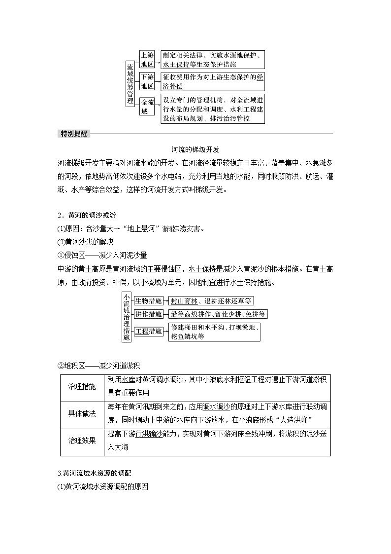 新人教版高考地理一轮复习讲义  第3部分 第4章 课时70　流域内协调发展03