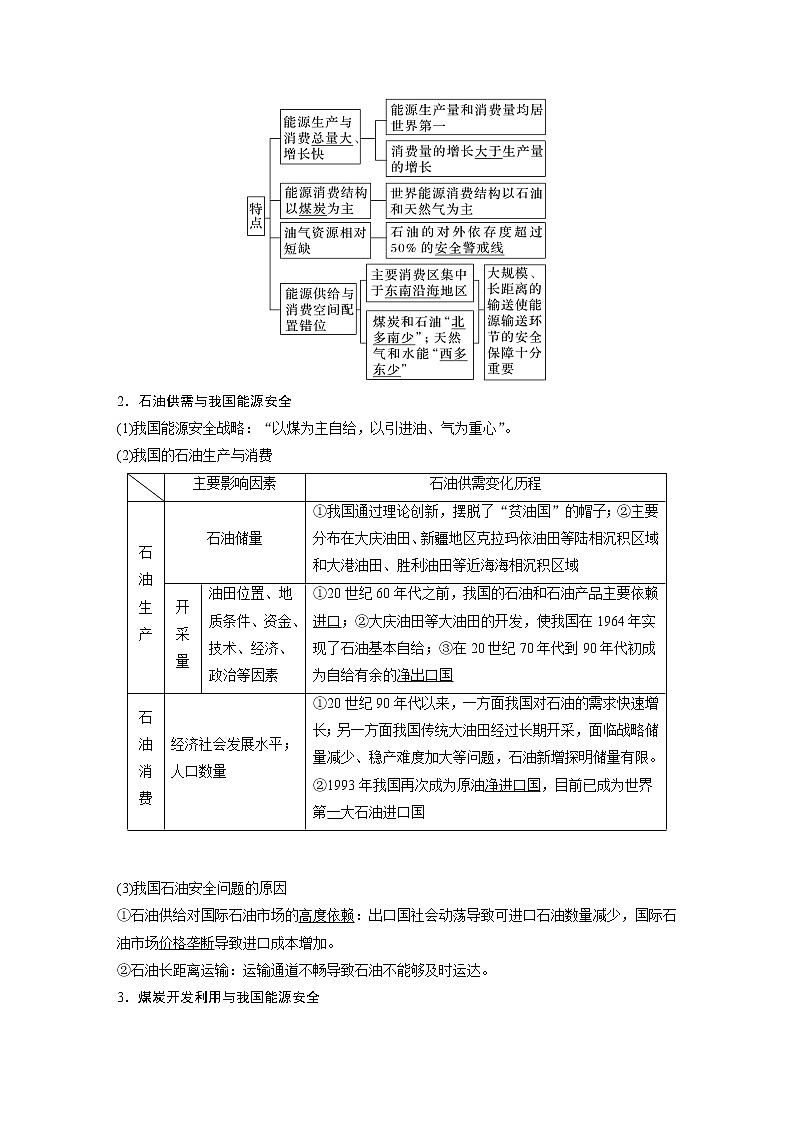 新人教版高考地理一轮复习讲义  第4部分 第2章 课时77　中国的能源安全02