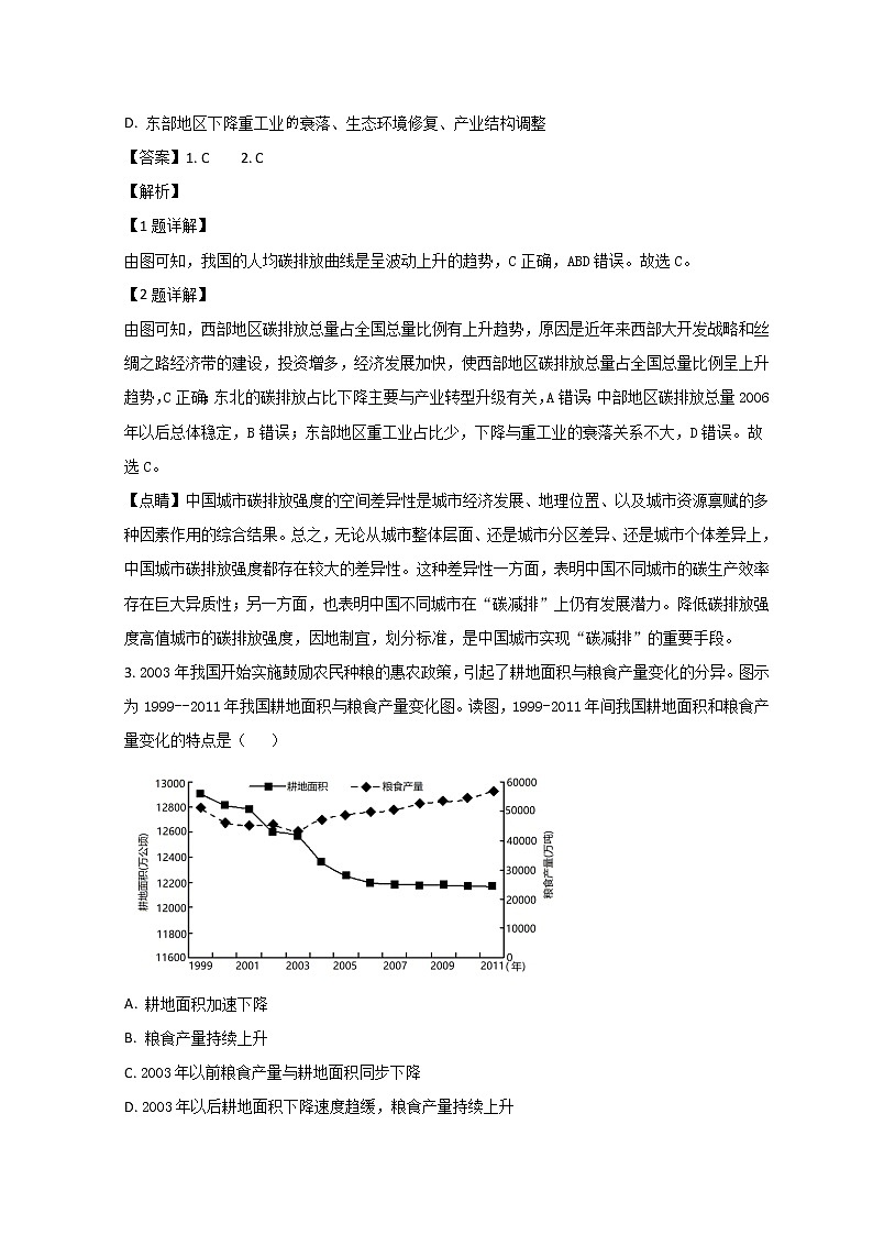 山东省滕州市第一中学2022-2023学年高二下学期3月质量检测地理试题 word版含解析02