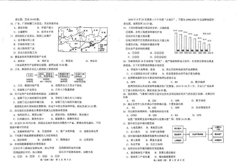 2020-2021学年黑龙江省哈尔滨市第三中学高二上学期第一学段考试 地理（理） PDF版02