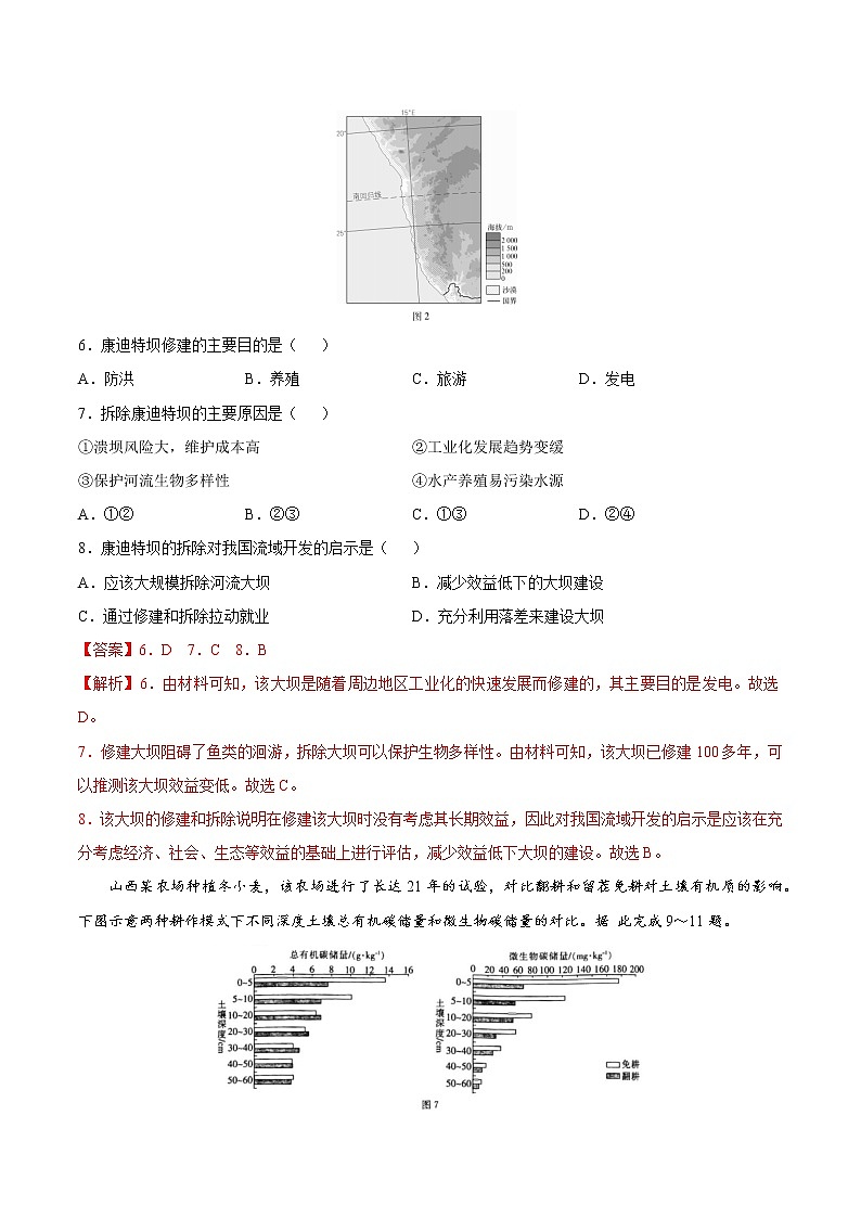 二轮拔高卷1-备战高考地理模拟卷（全国卷专用）（解析版）第3页