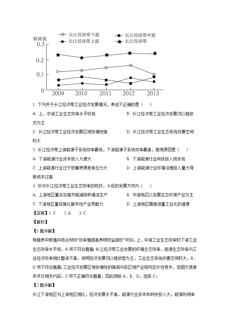 山东省淄博第五中学2022-2023学年高二地理下学期3月月考试题（Word版附解析）02