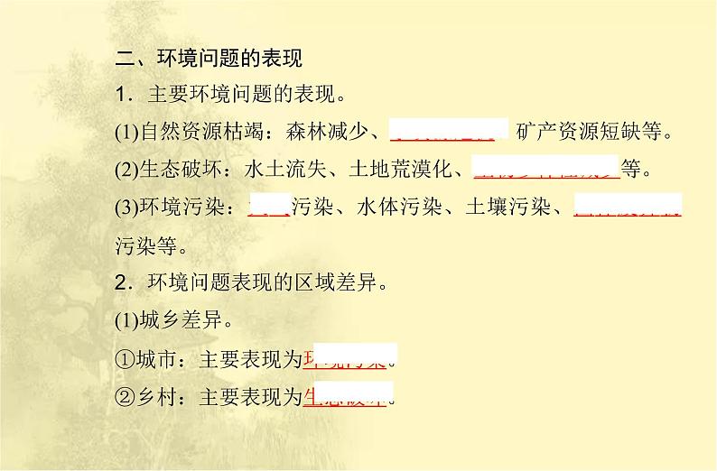 高中地理学业水平合格性考试专题十一环境与发展课件07