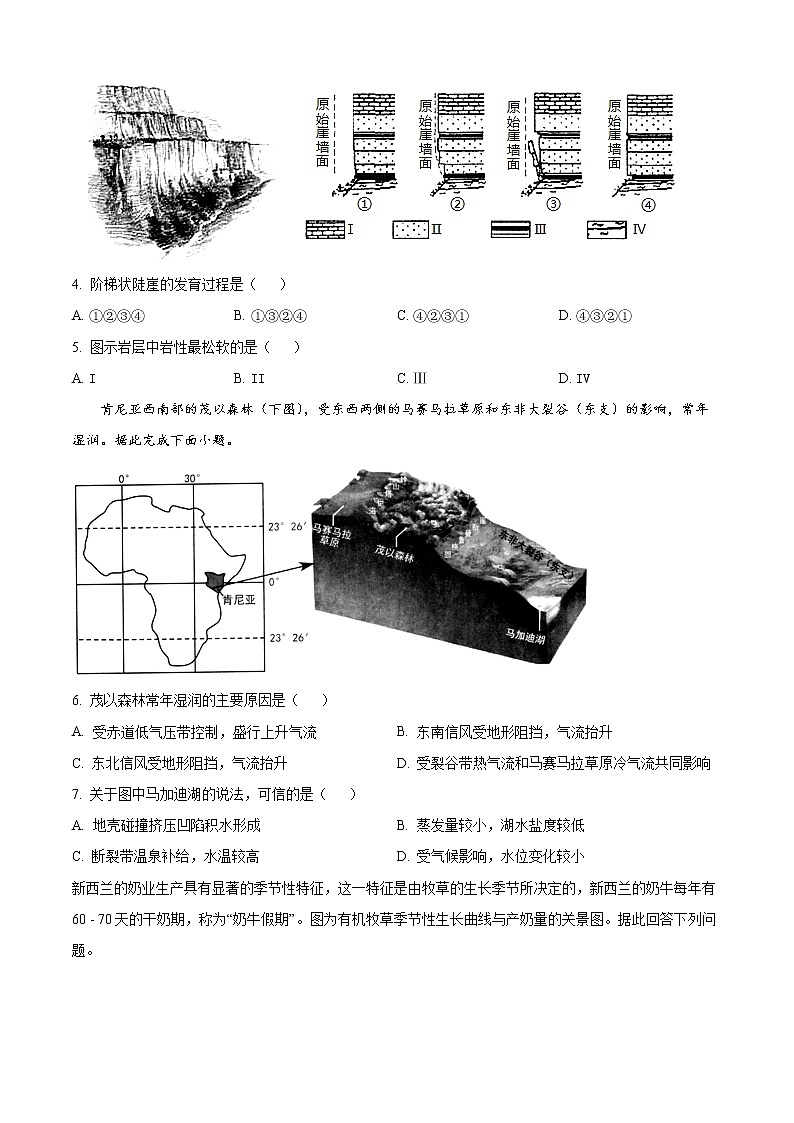 2022江苏省响水中学高二下学期第二次学情分析考试地理试题含解析02