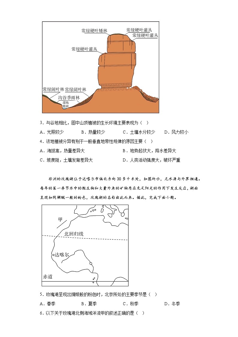 2023届天津市河北区高考一模地理试题（含答案）02