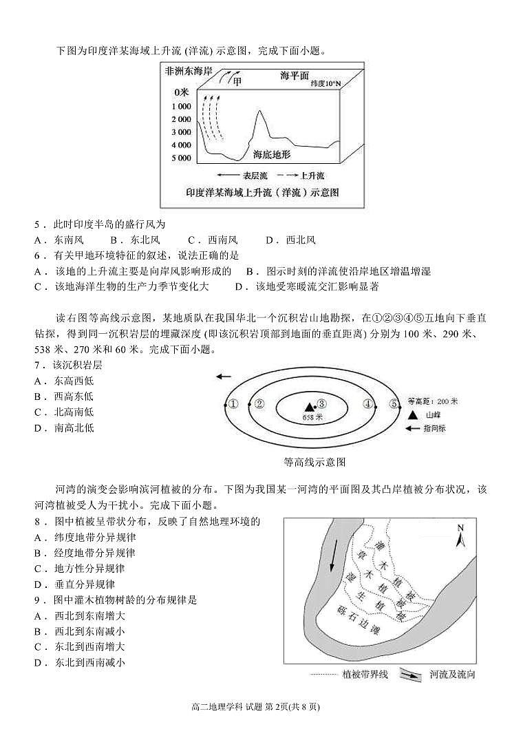 2022-2023学年浙江省宁波市三锋教研联盟高二下学期期中联考地理试题（PDF版）02