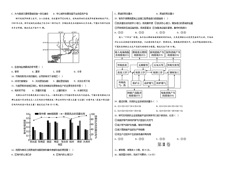 地理（山东专用B卷）2022-2023学年高二下学期期中考前必刷卷02