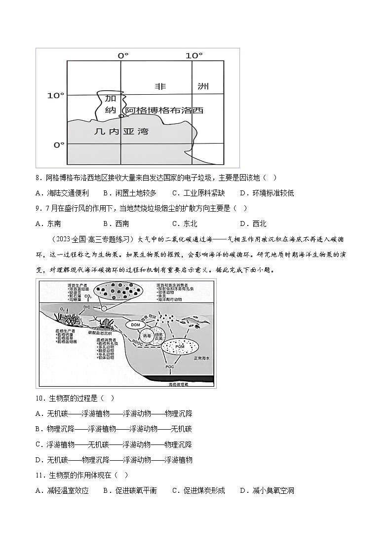 第三章 环境安全与国家安全（提升卷）- 2022-2023学年高二地理单元复习（人教版2019选择性必修3）03