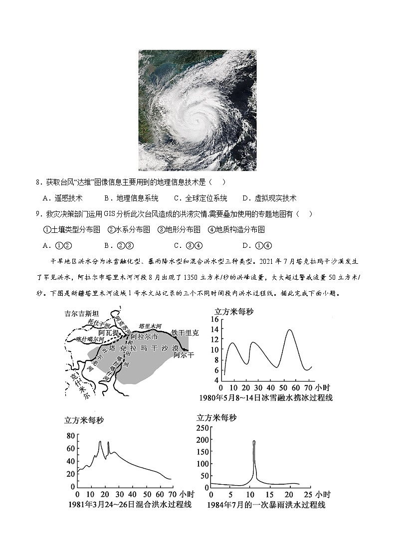 第六章 自然灾害（B卷•综合测试）-2022-2023学年高一地理上学期同步单元卷（人教版2019必修第一册）03