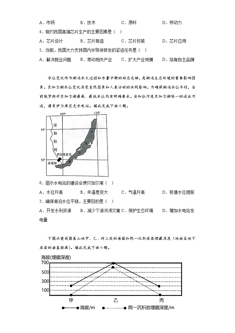 2023届河南省开封市高三第二次模拟考试文综地理试题（含答案）第2页